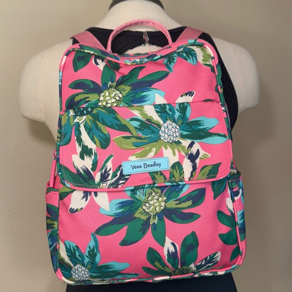 Vera Bradley Lighten Up Tropical Paradise Backpack Purse - Picture 3 of 14